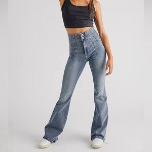 NEW Free People We The Free Jayde Flare High Rise Jeans 31